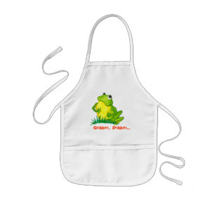 Infantil O sapo caçoa o avental