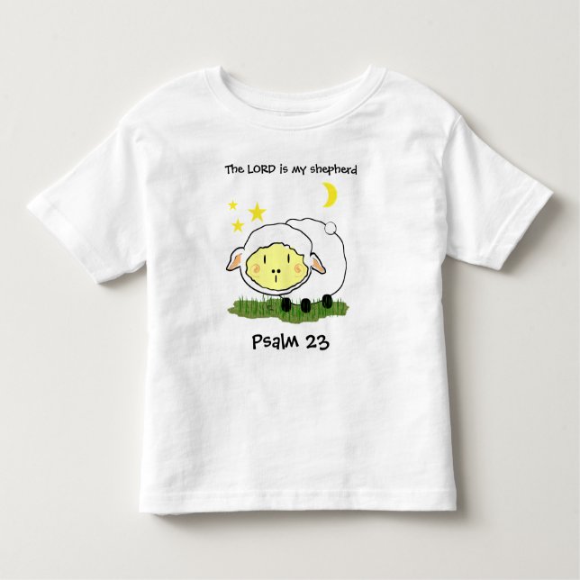 Infantil O SENHOR é a minha camiseta de Criança Psalm 23 (Frente)