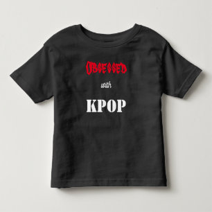 Infantil Obsedado com Camiseta de Bebê do KPOP