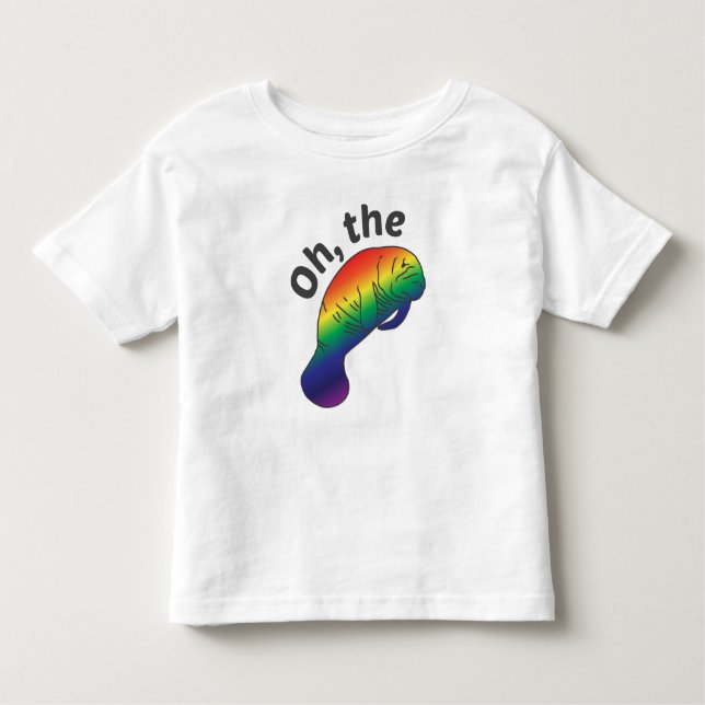 Infantil Oh, a camiseta Hue Manatee (Frente)