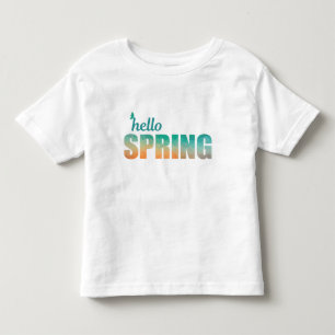 Infantil Olá, camiseta de crianças de cor Primavera.
