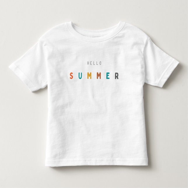 Infantil Olá, verão. Camiseta para Crianças (Frente)