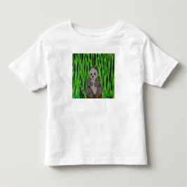 Infantil Panda (branco) - Camiseta para crianças pequenas