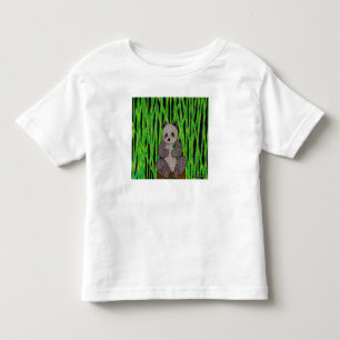 Infantil Panda (branco) - Camiseta para crianças pequenas