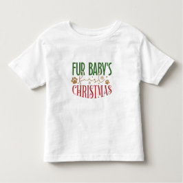 Infantil Pelo Primeiro Natal do Bebê - Camiseta de Natal