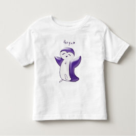 Infantil Pengu Pengim Feliz(Violeta) Camiseta de Bebê