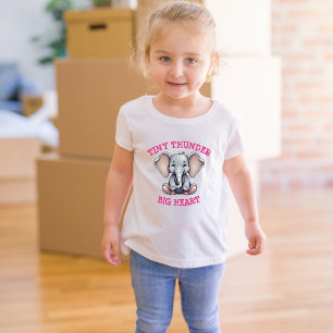 Infantil Pequeno Trovão, Grande Camiseta de Toddler do Cora