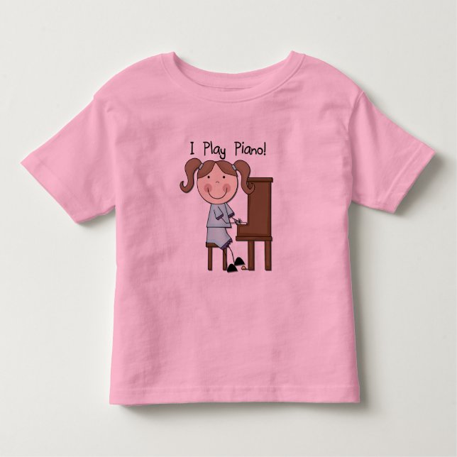 Infantil Piano - camiseta e presentes fêmeas (Frente)