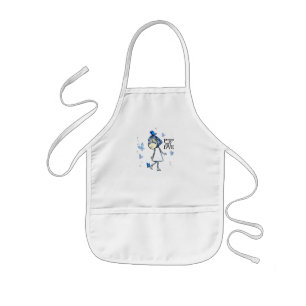 Infantil Pockets o cheio do amor - avental da borboleta