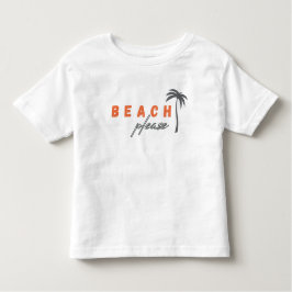 Infantil praia, por favor. Camiseta para Crianças