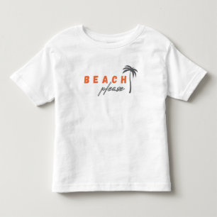 Infantil praia, por favor. Camiseta para Crianças