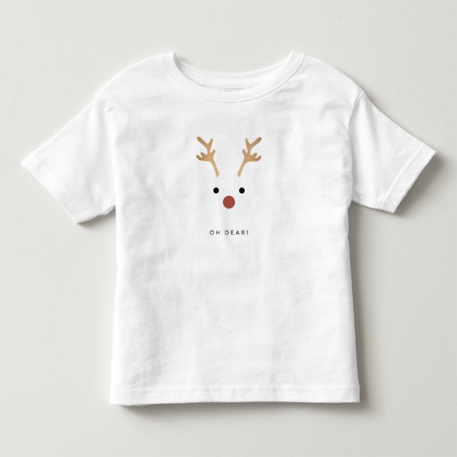 Infantil Querida Deer Gelada Teve uma camiseta para Toddler (Frente)