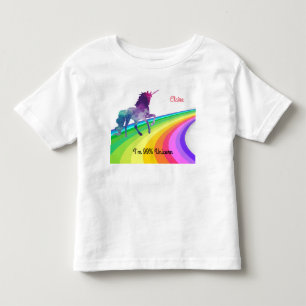 Infantil Rainbow Unicorn - Camiseta Menina