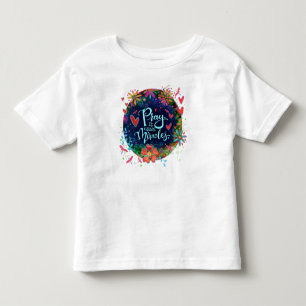 Infantil “Reze.  Isso Causa Milagres’’ Camiseta Inspirivity
