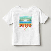 San Diego Design - Camiseta de Jersey Fina para Cr