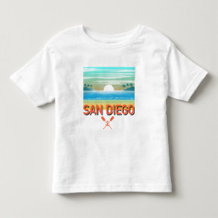 Infantil San Diego Design - Camiseta de Jersey Fina para Cr