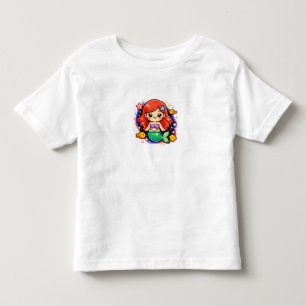 Infantil Sereia Sonhadora do Mar Pequeno – Camiseta de Meni