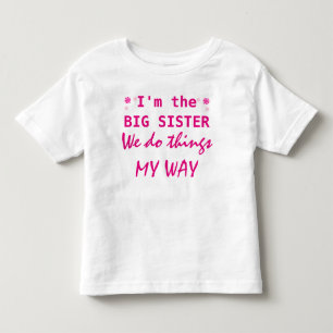Infantil Sou a camiseta da Irmã Toddler.
