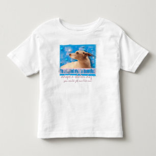 Infantil Sou adotado e sou bonito! Camiseta para Crianças