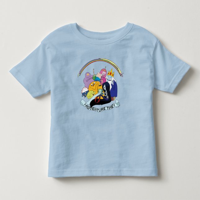 Infantil Tempo de Aventura | Camiseta Gráfica do Grupo BMO (Frente)