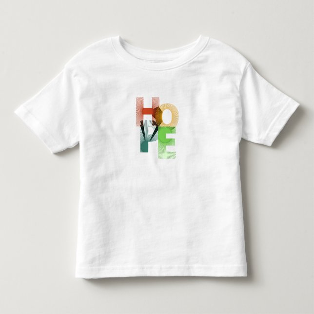 Infantil Tipografia Geométrica HOPE - Camiseta (Frente)