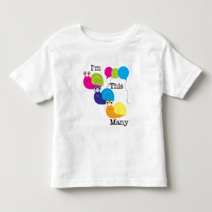 Infantil Três caracóis eu sou este muitos camiseta e