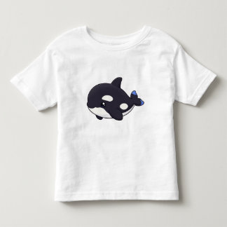Infantil Um Design de Camiseta de Bolso de Baleia Orca Mini