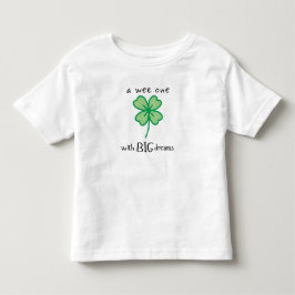 Infantil Uma pequena com grandes sonhos camiseta de criança