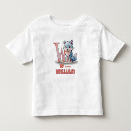 Infantil W é para William - Camiseta Personalizada para Cri