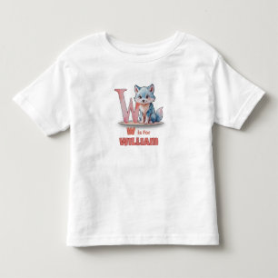 Infantil W é para William - Camiseta Personalizada para Cri