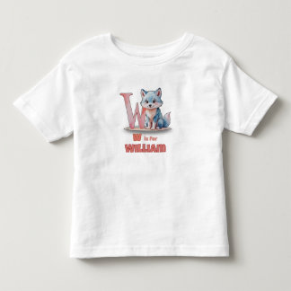 Infantil W é para William - Camiseta Personalizada para Cri
