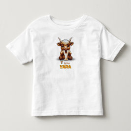 Infantil Y é para iaque - Camiseta de criança com nome pers