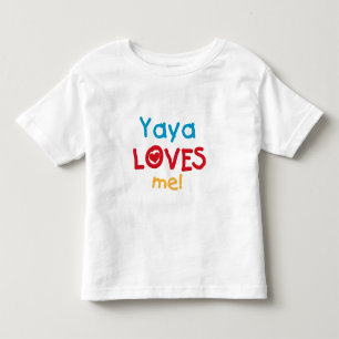 Infantil Yaya ama-me camiseta e presentes