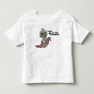 Infantil "Z" é para Zombie com camiseta em branco