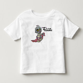 Infantil "Z" é para Zombie com camiseta em branco