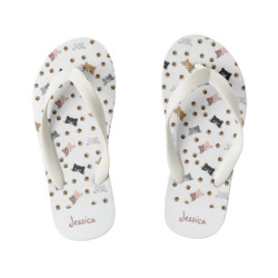 Infantis Chinelos de Gato Personalizados para Crianças