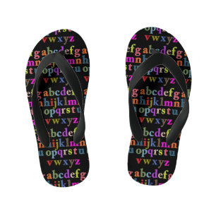 Infantis Chinelos do Alphabet Kid
