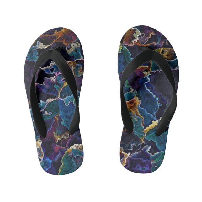 Infantis Chinelos do Oil Slick Kid (Pé da cama)