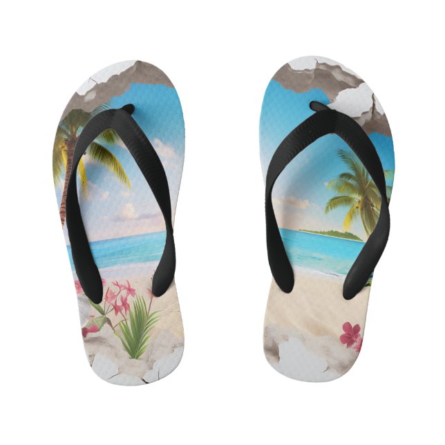 Infantis Chinelos Infantil Vibe Tropical (Pé da cama)