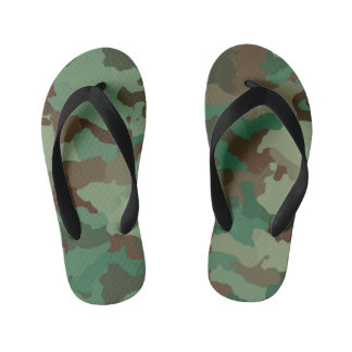 Infantis chinelos militares de camuflagem