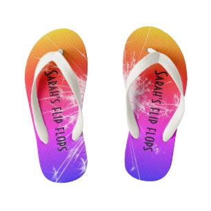 Infantis Chinelos para crianças personalizadas - Sunset & P