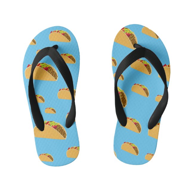 Infantis Taco Terça-feira Design - Chinelos para crianças (Pé da cama)