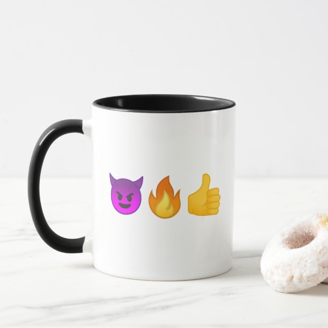 Inferno yeah! caneca de café personalizada | de (Com Donut)