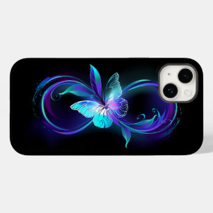 Infinidade brilhante com borboleta mágica
