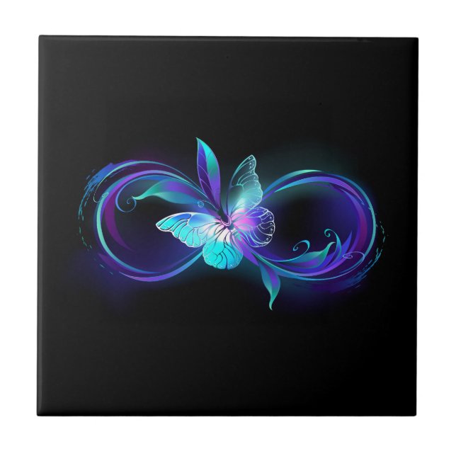 Infinidade brilhante com borboleta mágica (Frente)