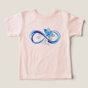 Infinidade brilhante com rosa azul