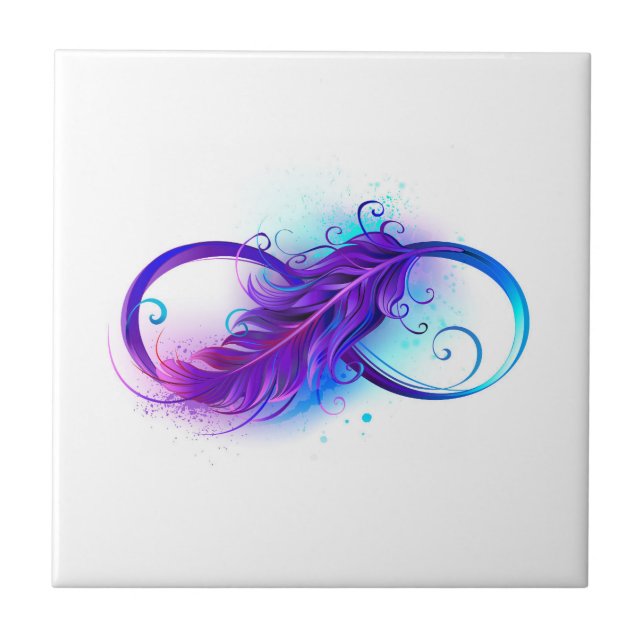 Infinidade com pena roxa (Frente)