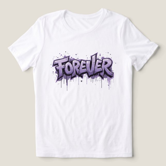 Infinidade de Lavanda de grafite "FOREVER" (Design frontal)