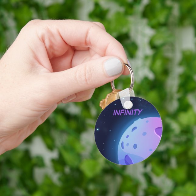 Infinidade Em Chaveiro Roxo (Mão)