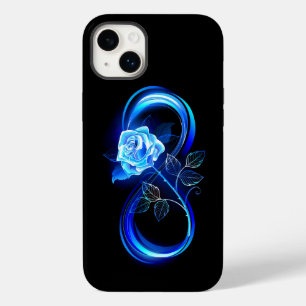 Infinito brilhante com rosa azul